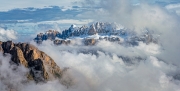 Floating on a cloud - Seceda, Italy  Dolomites