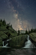 Waterfall along Glacier Creek - Rocky Mountain National Park, Colorado